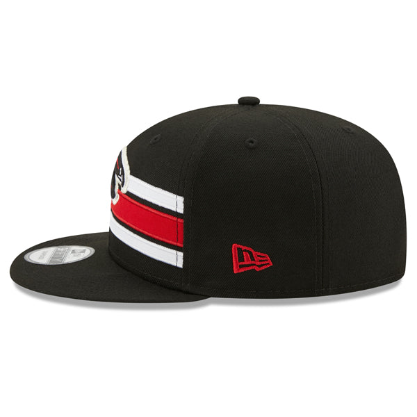 Atlanta Falcons New Era NFL THROWBACK STRIKE 9Fifty Snapback Hat - Black