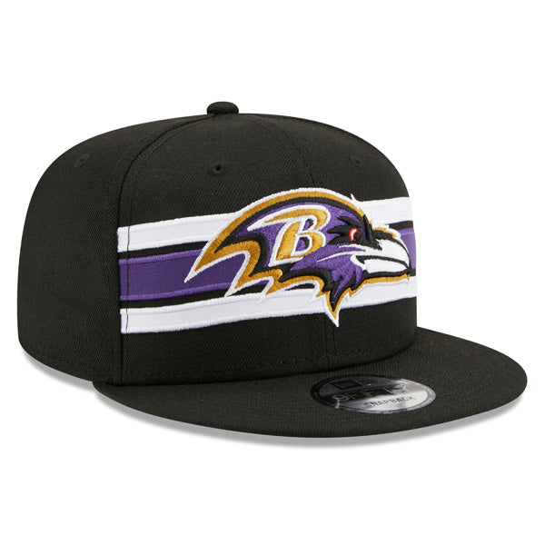 Baltimore Ravens New Era NFL THROWBACK STRIKE 9Fifty Snapback Hat - Black