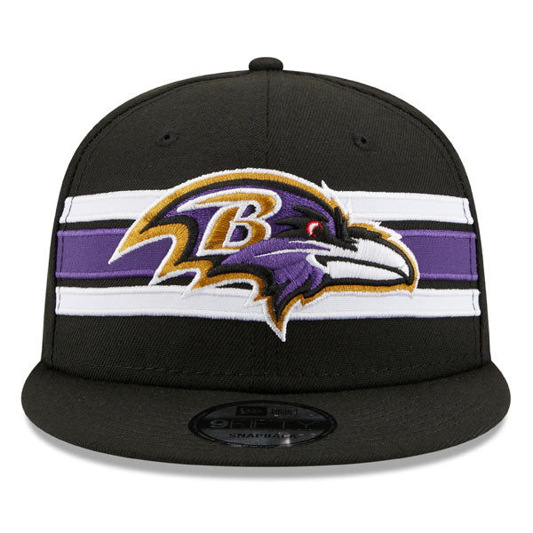 Baltimore Ravens New Era NFL THROWBACK STRIKE 9Fifty Snapback Hat - Black