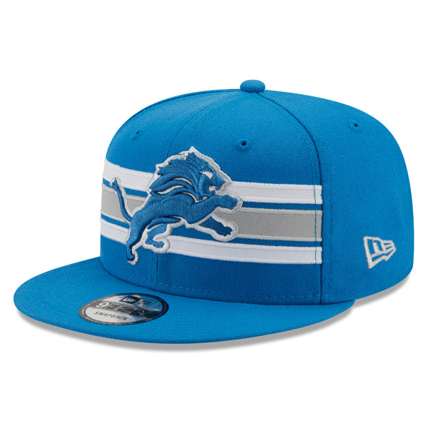 Detroit Lions New Era NFL THROWBACK STRIKE 9Fifty Snapback Hat - Light Blue