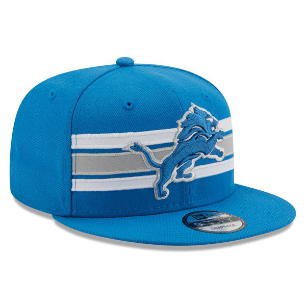 Detroit Lions New Era NFL THROWBACK STRIKE 9Fifty Snapback Hat - Light Blue