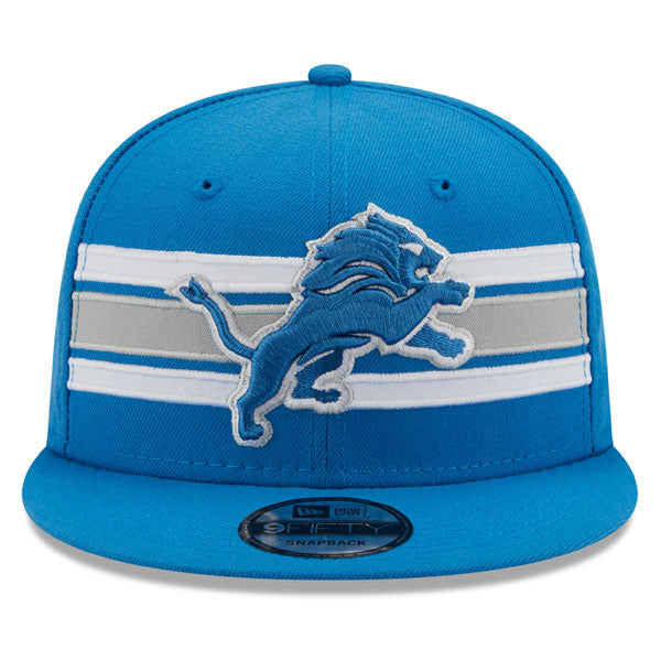 Detroit Lions New Era NFL THROWBACK STRIKE 9Fifty Snapback Hat - Light Blue