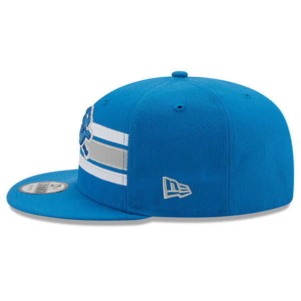Detroit Lions New Era NFL THROWBACK STRIKE 9Fifty Snapback Hat - Light Blue