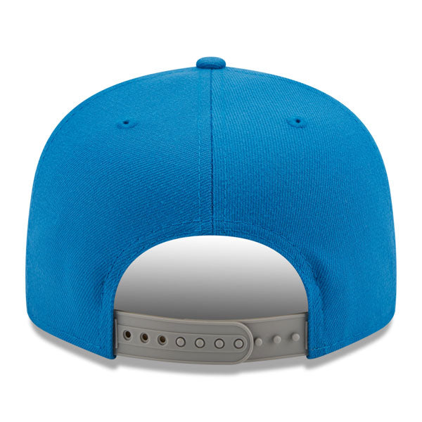 Detroit Lions New Era NFL THROWBACK STRIKE 9Fifty Snapback Hat - Light Blue