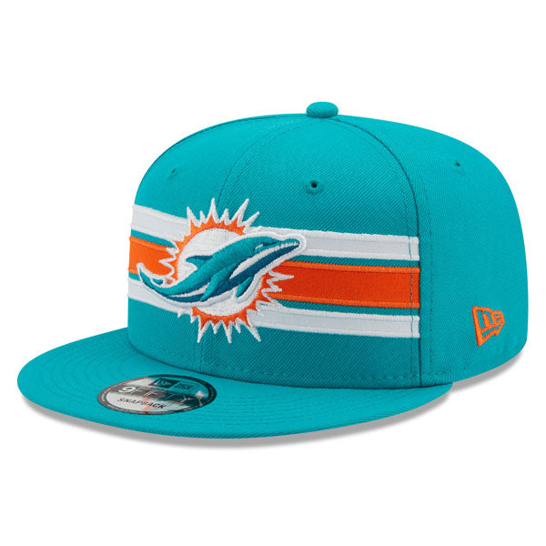 Miami Dolphins New Era NFL THROWBACK STRIKE 9Fifty Snapback Hat - Aqua
