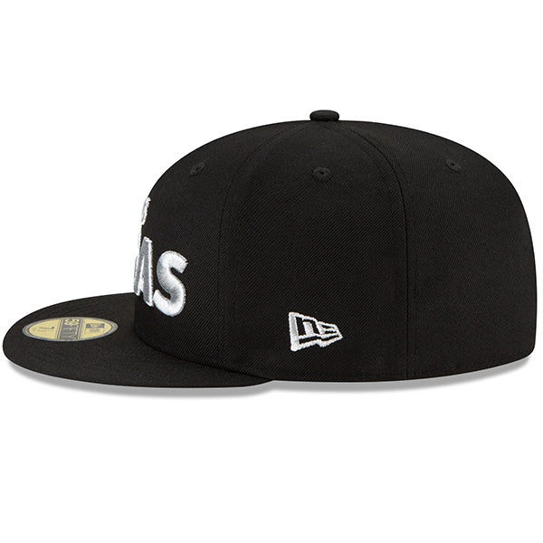 Las Vegas Raiders New Era SUPER PIN-HIT 59FIFTY Fitted Hat - Black/Silver