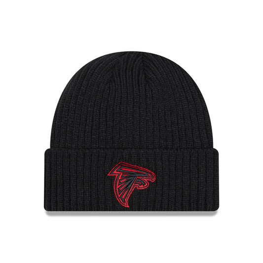 Atlanta Falcons New Era NFL Core Classic Pop Cuffed Knit Hat - Black