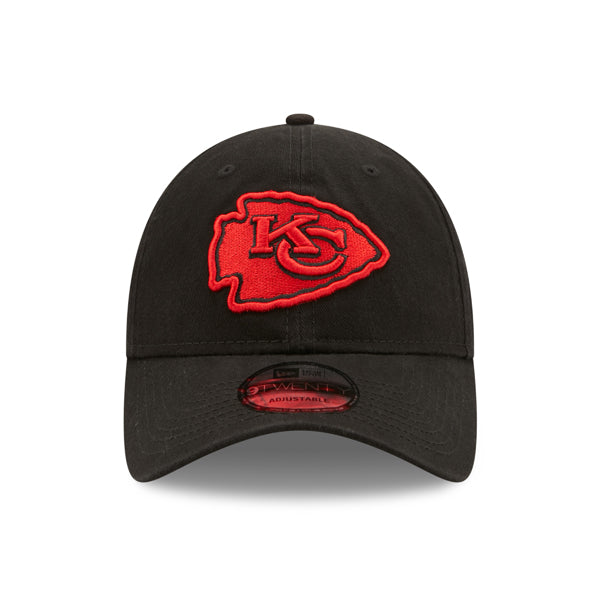 Kansas City Chiefs Team New Era Core Classic 9TWENTY Adjustable Hat – Black