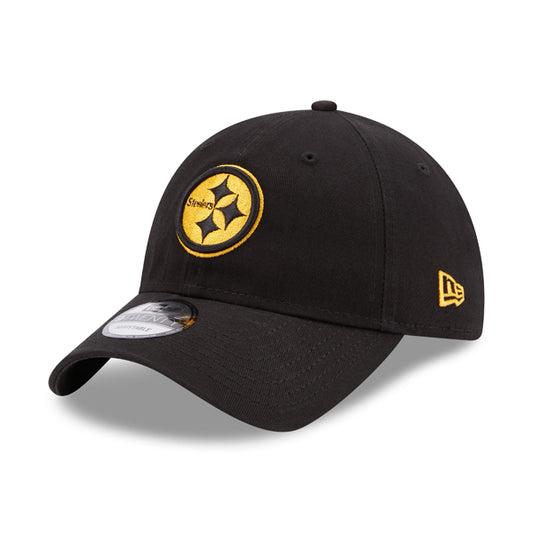 Pittsburgh Steelers Team New Era Core Classic 9TWENTY Adjustable Hat – Black