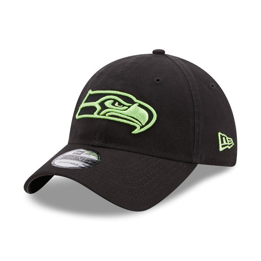 Seattle Seahawks Team New Era Core Classic 9TWENTY Adjustable Hat – Black