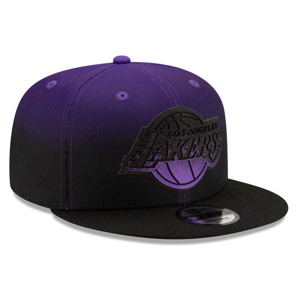 Los Angeles Lakers New Era NBA 2021 Back Half 9FIFTY Snapback Hat - Purple/Black