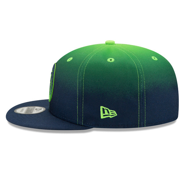 Minnesota Timberwolves New Era NBA 2021 Back Half 9FIFTY Snapback Hat - Green/Navy