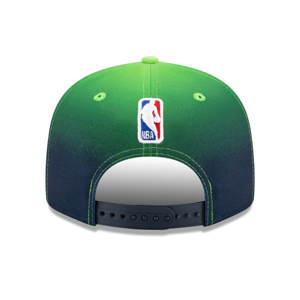 Minnesota Timberwolves New Era NBA 2021 Back Half 9FIFTY Snapback Hat - Green/Navy