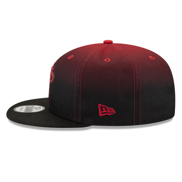 Miami Heat New Era NBA 2021 Back Half 9FIFTY Snapback Hat - Red/Black