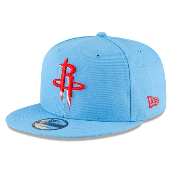 Houston Rockets New Era 2021 City Edition Alternate 9FIFTY Snapback Hat -Sky/Red
