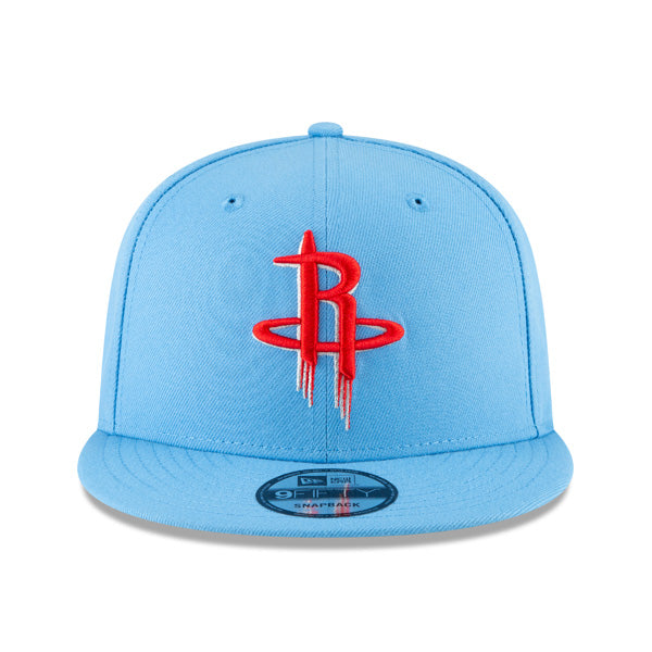 Houston Rockets New Era 2021 City Edition Alternate 9FIFTY Snapback Hat -Sky/Red