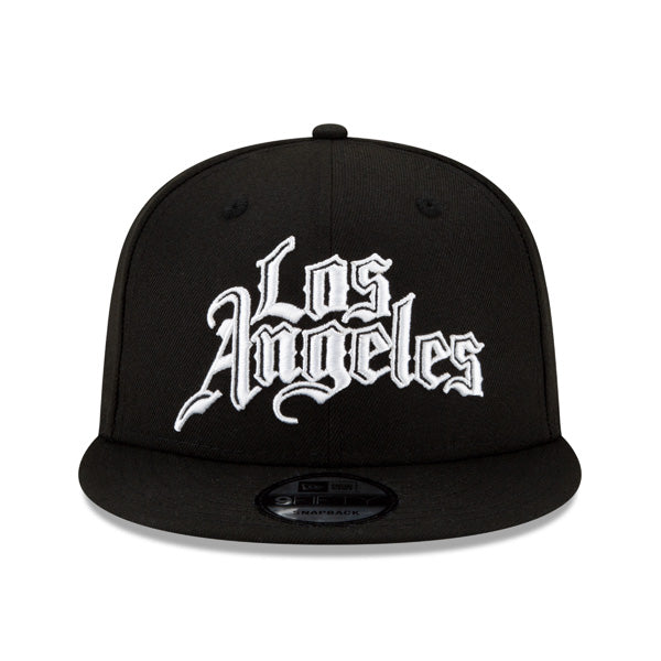 Los Angeles Clippers New Era 2021 City Edition Primary 9FIFTY Snapback Hat -Black/White