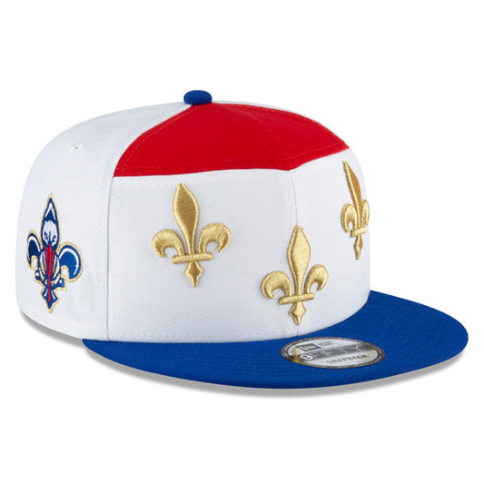 New Orleans Pelicans New Era 2021 City Edition Primary 9FIFTY Snapback Hat - White/Royal