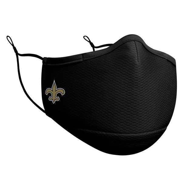 New Orleans Saints New Era Adult NFL On-Field Face Covering Mask - Black