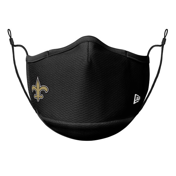 New Orleans Saints New Era Adult NFL On-Field Face Covering Mask - Black