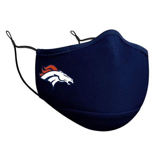 Denver Broncos New Era Adult NFL On-Field Face Covering Mask - Navy