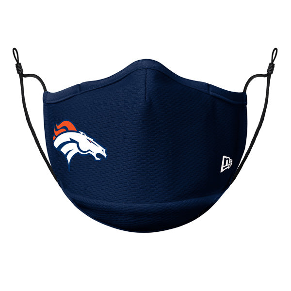 Denver Broncos New Era Adult NFL On-Field Face Covering Mask - Navy