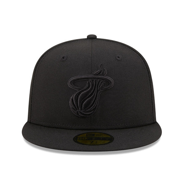 Miami Heat New Era BOB Black on Black Fitted 59Fifty NBA Hat