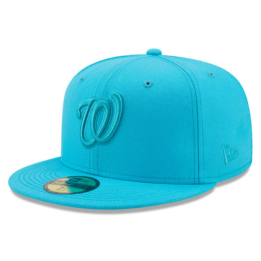 Washington Nationals New Era AQUA BLUE Fitted 59Fifty MLB Hat