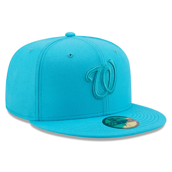 Washington Nationals New Era AQUA BLUE Fitted 59Fifty MLB Hat