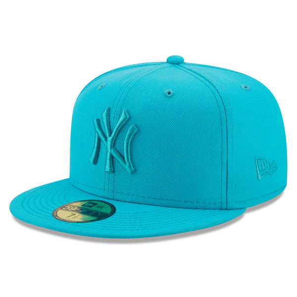 New York Yankees New Era AQUA BLUE Fitted 59Fifty MLB Hat