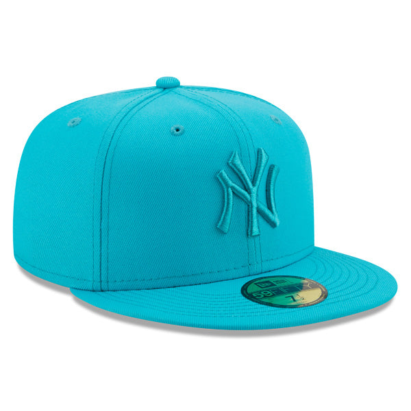 New York Yankees New Era AQUA BLUE Fitted 59Fifty MLB Hat