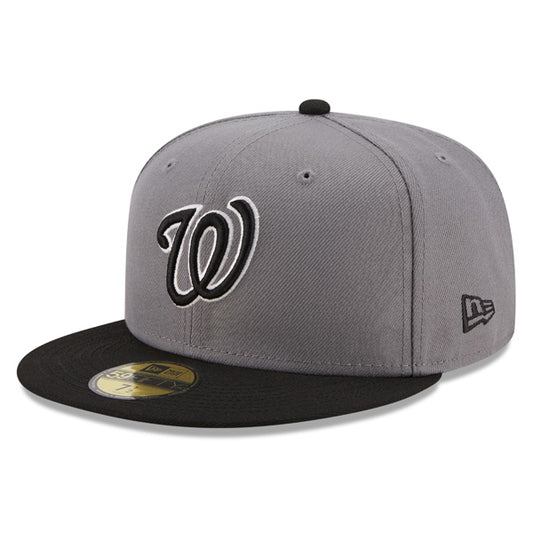 Washington Nationals New Era STORM GRAY Fitted 59Fifty MLB Hat