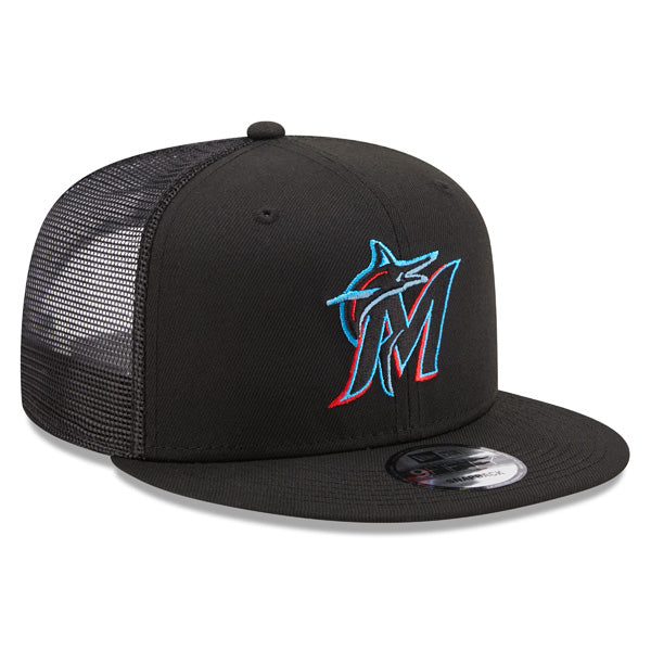 Miami Marlins New Era MLB CLASSIC TRUCKER 9Fifty Snapback Mesh Hat