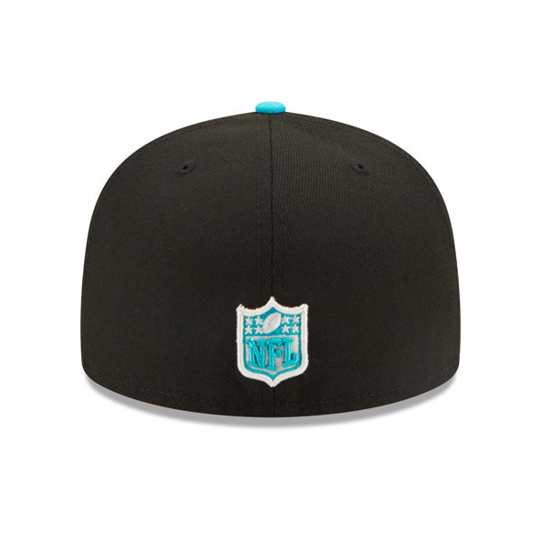 Las Vegas Raiders New Era AQUA BLUE HOOK Fitted 59Fifty NFL Hat