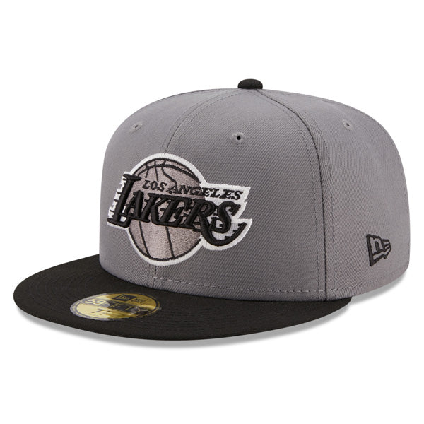 Los Angeles Lakers New Era STORM GRAY Fitted 59Fifty NBA Hat