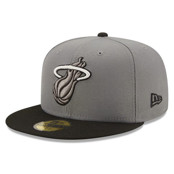 Miami Heat New Era STORM GRAY Fitted 59Fifty NBA Hat