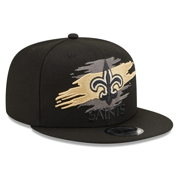 New Orleans Saints New Era LOGO TEAR 9Fifty Snapback NFL Hat - Black/Gold