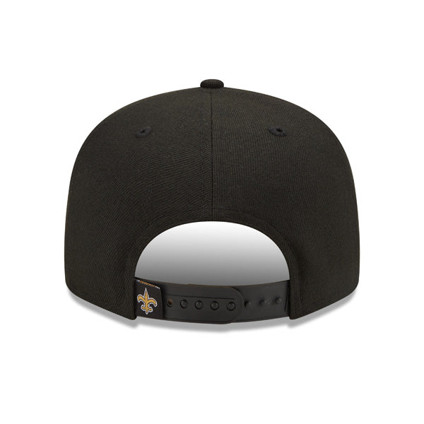 New Orleans Saints New Era LOGO TEAR 9Fifty Snapback NFL Hat - Black/Gold