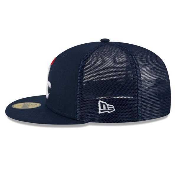 Washington Wizards New Era NBA CLASSIC TRUCKER 59FIFTY Fitted Mesh Hat – Navy