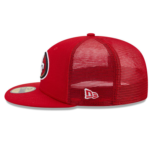 San Francisco 49ers New Era NFL CLASSIC TRUCKER 59FIFTY Fitted Mesh Hat – Scarlet