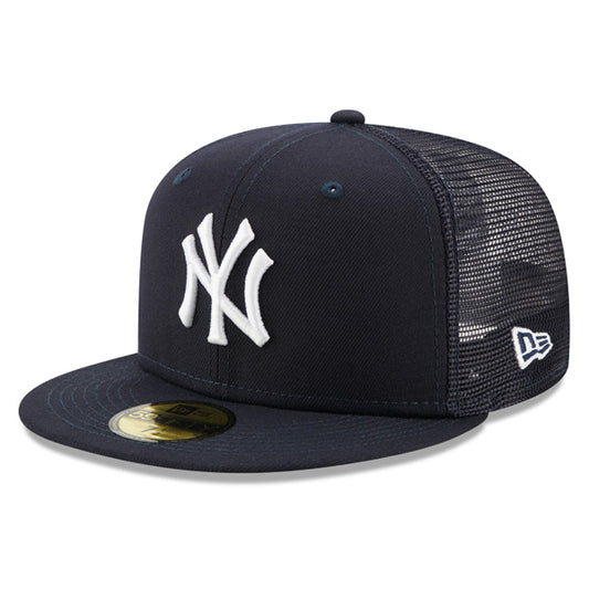 New York Yankees New Era MLB CLASSIC TRUCKER 59FIFTY Fitted Mesh Hat – Navy