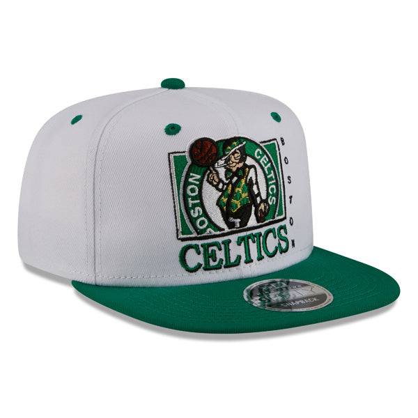 Boston Celtics New Era TEAM RETRO 9Fifty Snapback NBA Hat - White/Green
