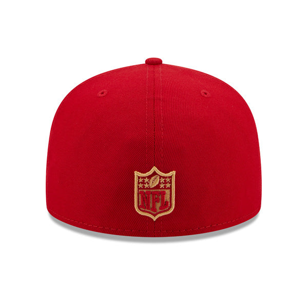 San Francisco 49ers New Era LOCAL Fitted 59Fifty NFL Hat - Scarlet