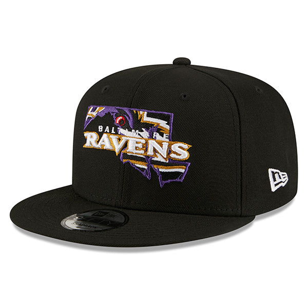 Baltimore Ravens New Era LOCAL 9Fifty Snapback NFL Hat - Black