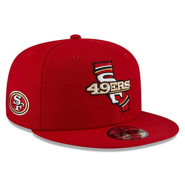 San Francisco 49ers New Era LOCAL 9Fifty Snapback NFL Hat - Red