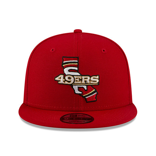 San Francisco 49ers New Era LOCAL 9Fifty Snapback NFL Hat - Red