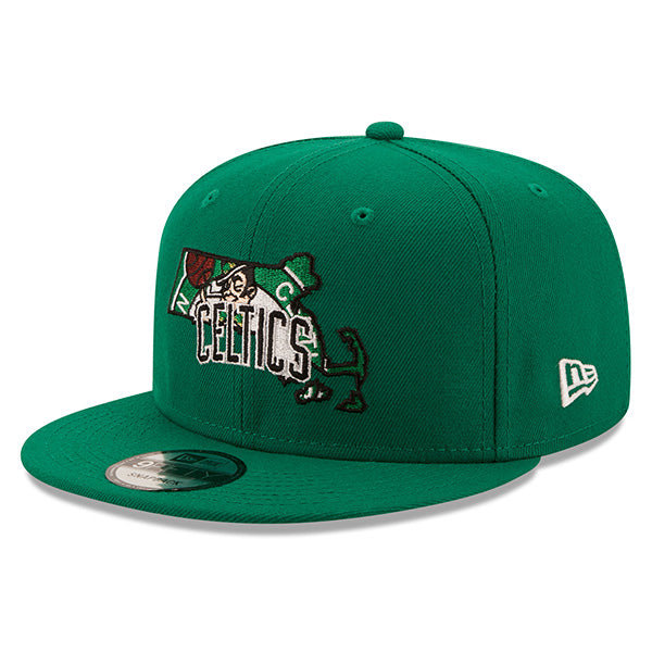 Boston Celtics New Era LOCAL 9Fifty Snapback NBA Hat - Green