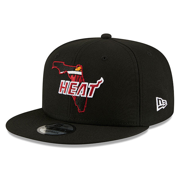 Miami Heat New Era LOCAL 9Fifty Snapback NBA Hat - Black