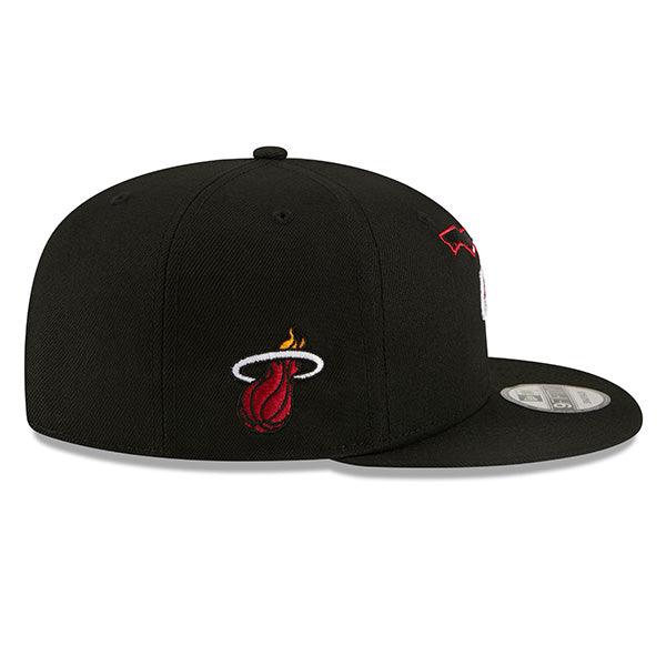 Miami Heat New Era LOCAL 9Fifty Snapback NBA Hat - Black