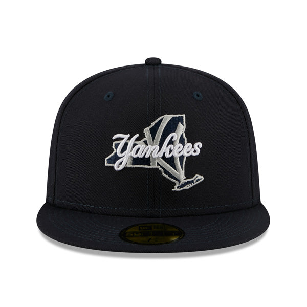 New York Yankees New Era LOCAL Fitted 59Fifty MLB Hat - Navy